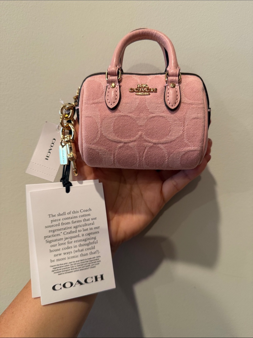 🎀COACH~Mini Rowan Bag Charm